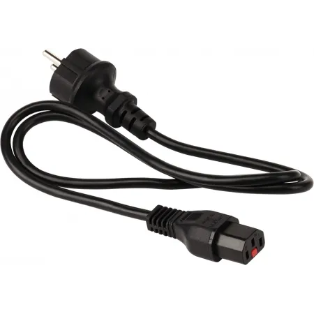 Шнур питания Lanmaster LAN-PP13L/SH-1.5-BK C13-Schuko проводник.:3x0.75мм2 1.5м 220В 10А черный