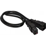 Шнур питания Lanmaster LAN-PP19L/20-0.5-BK C19-Schuko проводник.:3x1.5мм2 0.5м 220В 16А черный