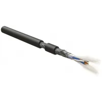 Кабель интерфейсный Hyperline RS-SF-2x2x24/7-PVC-BK-500 RS-485 SF/UTP 2 пары PVC универсальный 500м черный