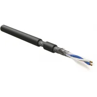 Кабель интерфейсный Hyperline RS-SF-1x2x22/7-PVC-BK-500 RS-485 SF/UTP 1 пара PVC универсальный 500м черный