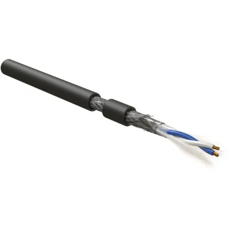 Кабель интерфейсный Hyperline RS-SF-1x2x22/7-PVC-BK-500 RS-485 SF/UTP 1 пара PVC универсальный 500м черный