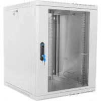Шкаф коммутационный ЦМО (ШРН-12.500) настенный 12U 600x529мм пер.дв.стекл 200кг серый 470мм 18кг 180град. 612мм металл