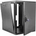 Шкаф коммутационный ЦМО (ШРН-12.500.1-9005) настенный 12U 600x529мм пер.дв.стал.лист 200кг черный 470мм 18кг 180град. 612мм металл