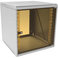 Шкаф коммутационный Suprlan (05-1206) настенный 12U 600x600мм пер.дв.стекл направл.под закл.гайки 70кг RAL 7035 535мм 26.22кг 620мм