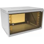 Шкаф коммутационный Suprlan (05-1063) настенный 6U 600x450мм пер.дв.стекл направл.под закл.гайки 70кг RAL 7035 385мм 15.7кг 360мм