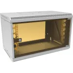 Шкаф коммутационный Suprlan (05-1060) настенный 6U 600x350мм пер.дв.стекл направл.под закл.гайки 70кг RAL 7035 285мм 13.3кг 360мм