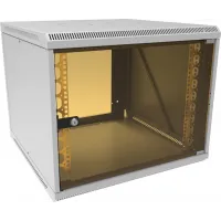Шкаф коммутационный Suprlan (05-1096) настенный 12U 600x600мм пер.дв.стекл направл.под закл.гайки 70кг RAL 7035 535мм 22.69кг 500мм