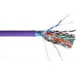 Кабель информационный Lanmaster TWT-5EFTP-NGLS кат.5E FTP 4 пары 24AWG нг(А)-LS внутренний 305м фиолетовый