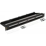 Патч-панель Lanmaster AN-PPN24U5E LAN-PPN24U5E 19" 1U 24xRJ45 кат.5E UTP