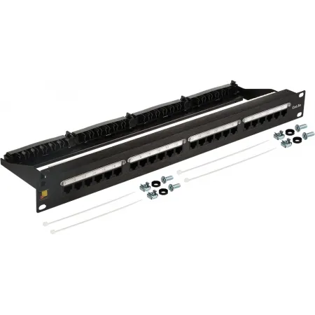 Патч-панель Lanmaster AN-PPN24U5E LAN-PPN24U5E 19" 1U 24xRJ45 кат.5E UTP