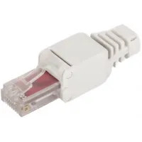 Коннектор Lanmaster LAN-TMP-S6 полев.RJ45 кат.6 STP бел.
