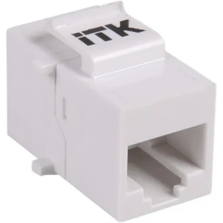 Адаптер ITK CS7-1C5EU проходной Keystone RJ45 кат.5E UTP бел. (упак.:1шт)