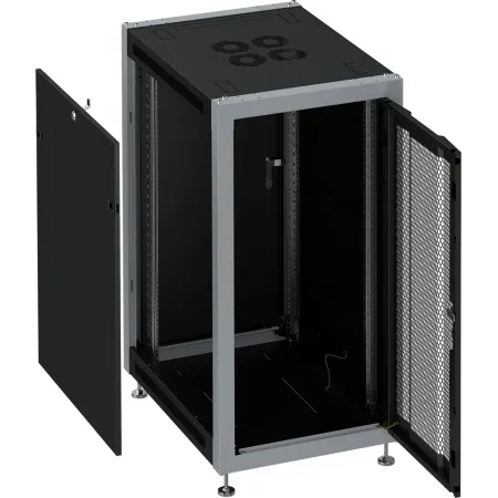 Шкаф серверный Sysmatrix (SL 6827.932) напольный 27U 600x800мм пер.дв.перфор. металл 800кг черный 650мм 52кг 1330мм IP20 металл
