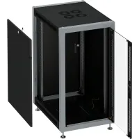 Шкаф коммутационный Sysmatrix (SL 6642.912) напольный 22U 600x600мм пер.дв.стекл металл 800кг черный 450мм 88кг 2000мм IP20 металл Шкаф коммутационный Sysmatrix (SL 6642.912) напольный 22U 600x600мм пер.дв.стекл металл 800кг черный 450мм 88кг 2000мм IP20 металл
