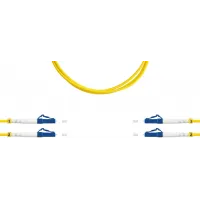 Патч-корд Suprlan 09-0651 LC дупл.UPC OS1\OS2 10м желтый LSZH