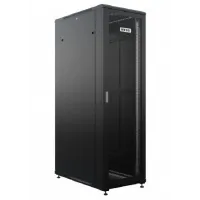 Шкаф серверный NTSS Премиум (NTSS-R42U80100PD/PD-BL) напольный 42U 800x1000мм пер.дв.перфор. 900кг черный 910мм 160кг 1987мм IP20