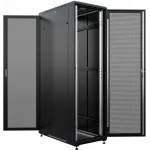Шкаф серверный NTSS Премиум (NTSS-R42U8080PD/PD-BL) напольный 42U 800x800мм пер.дв.перфор. задн.дв.перфор. 900кг черный 144кг 1987мм IP20