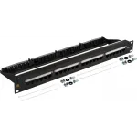 Патч-панель Lanmaster LAN-PPN24U6A 19" 1U 24xRJ45 кат.6A UTP