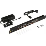 Патч-панель Lanmaster LAN-PP12-POE/A1 19" 1U 12xRJ45 кат.5E UTP