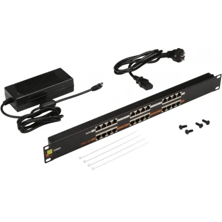 Патч-панель Lanmaster LAN-PP12-POE/A1 19" 1U 12xRJ45 кат.5E UTP