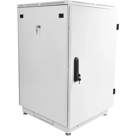 Шкаф коммутационный ЦМО (ШТК-М-24.6.6-3ААА) напольный 24U 600x600мм пер.дв.металл 2 бок.пан. металл 700кг серый 455мм 55кг 180град. 1245мм металл