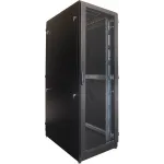 Шкаф серверный ЦМО (ШТК-М-42.8.10-88АА-9005) напольный 42U 800x1000мм пер.дв.перфор. 2 бок.пан. задн.дв.перфор. 1200кг черный 850мм 151кг 180град. 2048мм IP20