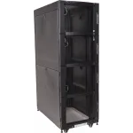 Шкаф коммутационный Lanmaster (LAN-DC-CBP4-48UX6X10) напольный 48U 600x1070мм пер.дв.перфор. 4 бок.пан. задн.дв.перфор. 1500кг черный 200кг 2259мм IP20 металл