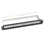 Патч-панель наборная NTSS NTSS-RP-PM-1U-24-KJ-R 19" 1U 24xKeystone UTP/FTP