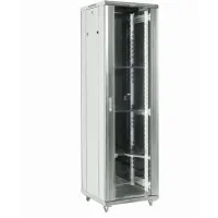 Шкаф коммутационный Rexant (04-2266-211) напольный 22U 600x600мм пер.дв.стекл металл 2 бок.пан. направл.под винты 800кг серый 50кг 230град. 1164мм IP20 сталь
