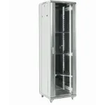 Шкаф коммутационный Rexant (04-3266-211) напольный 32U 600x600мм пер.дв.стекл металл 2 бок.пан. направл.под винты 800кг серый 67кг 230град. 1609мм IP20 сталь