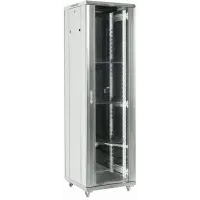 Шкаф серверный Rexant (04-4268-211) напольный 42U 600x800мм пер.дв.стекл металл 2 бок.пан. направл.под винты 800кг серый 92кг 230град. 2054мм IP20 сталь