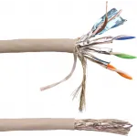 Кабель Lanmaster LAN-6ESFTP-HFLT-GY кат.6 S/FTP 4 пары 23AWG 100Om нг(А)-HF внутренний 305м серый