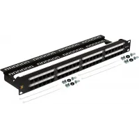 Патч-панель Lanmaster LAN-PPC48U5E 19" 2U 48xRJ45 кат.5E UTP