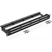 Патч-панель Lanmaster LAN-PPC48U6 19" 1U 48xRJ45 кат.6 UTP