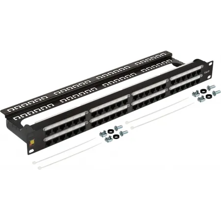 Патч-панель Lanmaster LAN-PPC48U6 19" 1U 48xRJ45 кат.6 UTP