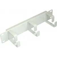 Кабельный органайзер вертикальный Lanmaster TWT-CBW10-ORG-1U-GY кольца 1U шир.:10" (упак.:1шт)