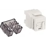 Модуль Lanmaster LAN-OK45U5E/180R-WH информ. KeystoneRJ45 кат.5E бел. Модуль Lanmaster LAN-OK45U5E/180R-WH информ. KeystoneRJ45 кат.5E бел.