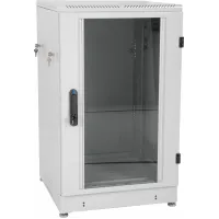 Шкаф коммутационный ЦМО ШТК-М-24.6.8-1ААА напольный 24U 600x800мм пер.дв.стекл задн.дв.стал.лист 2 бок.пан. направл.под закл.гайки 600кг серый