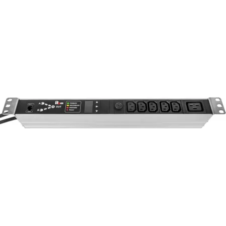 АВР Rem R-16-5C13-C19-T-440-2X1.8 1U 19" ввод:2xShuko выход:5xС13-1xC1916A черный