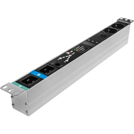 АВР Rem R-16-2S-T-440-2XC20 1U 19" ввод:2xС20 выход:2xSchuko16A черный