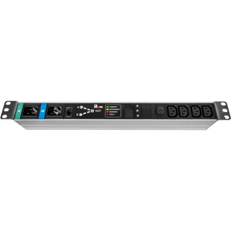 АВР Rem R-16-4C13-T-440-2XC20 1U 19" ввод:2xС20 выход:4xС1316A черный