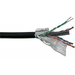 Кабель информационный Lanmaster LAN-6EUTP-WP-OUT кат.6 UTP 4 пары 23AWG PE внешний 305м черный Кабель информационный Lanmaster LAN-6EUTP-WP-OUT кат.6 UTP 4 пары 23AWG PE внешний 305м черный