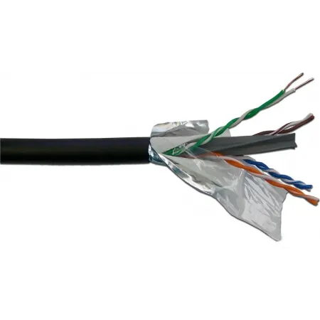 Кабель информационный Lanmaster LAN-6EUTP-WP-OUT кат.6 UTP 4 пары 23AWG PE внешний 305м черный Кабель информационный Lanmaster LAN-6EUTP-WP-OUT кат.6 UTP 4 пары 23AWG PE внешний 305м черный
