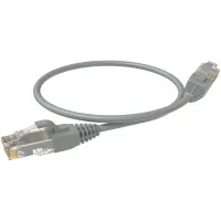 Патч-корд Sysmatrix PC 4545.5EU26.03LSZHGY U/UTP RJ-45 вил.-вилка RJ-45 кат.5E 0.3м серый LSZH