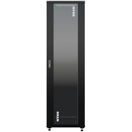 Шкаф коммутационный NTSS Премиум (NTSS-R42U6060GS-1BL) напольный 42U 600x600мм пер.дв.стекл металл 900кг черный 510мм 86кг 1987мм 20 металл