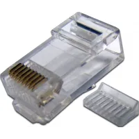 Коннектор Lanmaster (TWT-PL45-8P8C-V) кат.5E RJ45 прозрачный (упак.:100шт) Коннектор Lanmaster (TWT-PL45-8P8C-V) кат.5E RJ45 прозрачный (упак.:100шт)