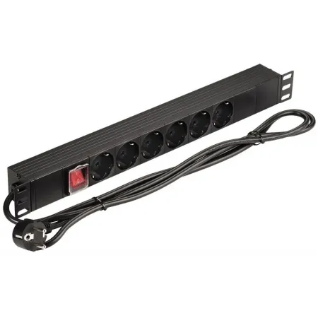 Блок распределения питания Lanmaster NM-PD16A-6XSH+S-2.0 гор.размещ. 6xSchuko базовые 16A Schuko 2м Блок распределения питания Lanmaster NM-PD16A-6XSH+S-2.0 гор.размещ. 6xSchuko базовые 16A Schuko 2м