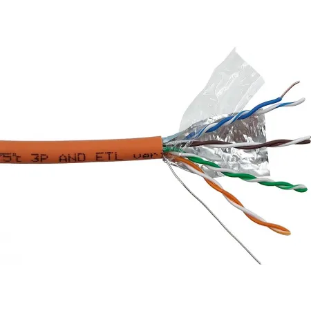 Кабель информационный Lanmaster LAN-5EFTP-HFLT-OR кат.5E FTP 4 пары 24AWG LSZH внутренний 305м оранжевый