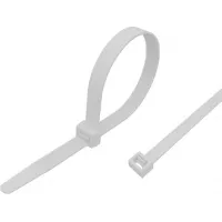 Стяжка пластиковая Rexant 87-0200 200x3.6мм (упак:100шт) нейлон внешний (-60/+85) белый Стяжка пластиковая Rexant 87-0200 200x3.6мм (упак:100шт) нейлон внешний (-60/+85) белый