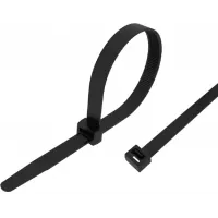 Стяжка пластиковая Rexant 87-0401 400x4.8мм (упак:100шт) нейлон внешний (-60/+85) черный